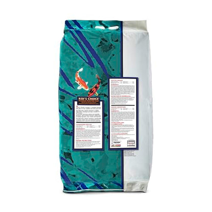 Kaytee Koi’s Choice Floating Fish Food for Koi, Goldfish & Pond Fish | Supports growth. Fish food pellets for all seasons. 35% protein, fish meal first, highly digestible koi food - size: 25 Pound (Pack of 1)