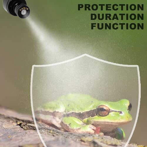 Reptile Mist System, Rainforest Tank Timer Misting System with 360°Adjustable Nozzles, Intelligent Timing, Ideal for Chameleons, Lizard, Snake, Amphibian (US Plug)
