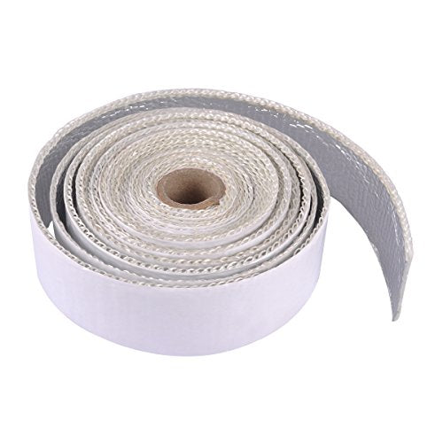Heat Shield tape, Self-Adhesive Heat Reflective Tape Roll, Adhesive Backed Heat Barrier for Car, Truck, Motorcycle (1.5"X 15') - color: White Heat Shield Tape *1
