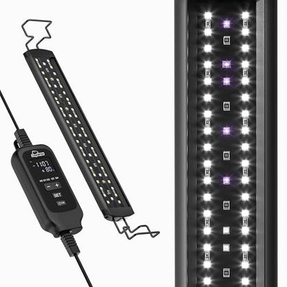 12W UVA UVB Reptile Light, Dimmable Controller UVB Light Bar | 16 Inch UVB LED Light Bulb for Reptile, Full Spectrum Reptile Lamp for Bearded Dragons, Snakes, Turtles, Gecko - size: 16 INCH