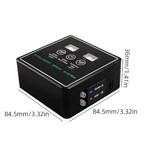 Yosoo Automatic Reptile,Fogger with Touchscreen Controller 360 Rotation Fog Nozzle for Plant Humidification with Intelligent Timing and Auto Cycle (5m 2 Nozzles) - size: #M2N