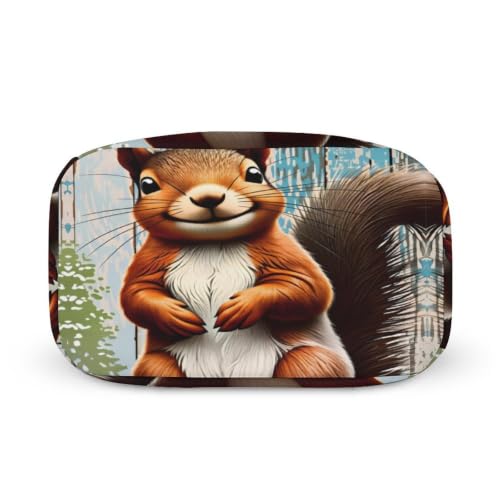 Spring Summer Squirrel Lunch Bag for Women Men | Insulated Lunch Box Leakproof Food Meal Containers Reusable Foldable 6L Capacity Lunch Tote Bags for Work Picnic Travel - color: style-9