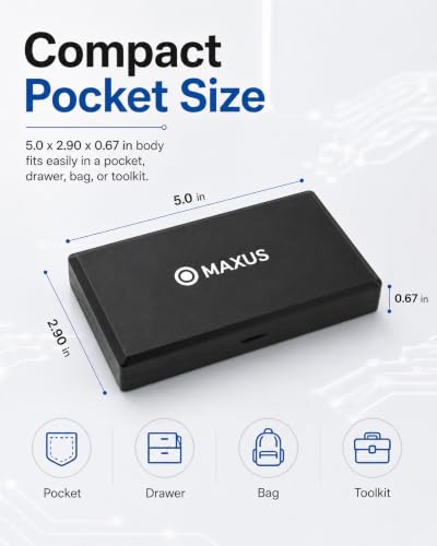 Digital Pocket Gram Scale 500g x 0.01g High Precision with Tray | Weighs Small Food, Jewelry, Ounces, Grains, LCD Display, Tare Function - color: Black
