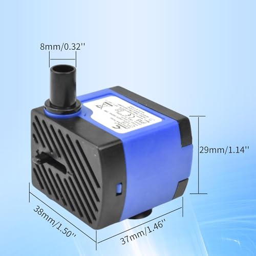 CONQUERALL Submersible Pond Pump 47GPH Ultra Quiet 3W Water Changer for Small Water Features - color: 47gph-3w, size: 1PC