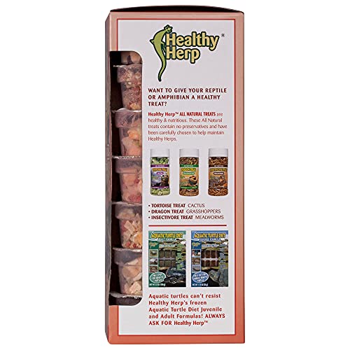 Healthy Herp Fruit Mix Instant Meal Reptile Food - Bearded Dragon Accessories & Bearded Dragon Food - Nutritious Blend for Bearded Dragons, Box Turtles, Tortoises, Hermit Crabs - 7 x 0.21 oz (6g) Cups - size: 1.47 Ounce (Pack of 1), style: 7-Pack Cups