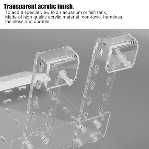 Zerodis Turtle Basking, Transparent Tortoise Resting Terrace Aquatic Reptile Basking Turtle Hanging Ramp Climbing Shelf for Aquarium(TC) - color: Tc