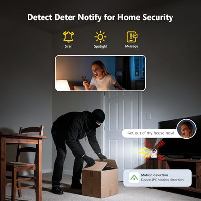 3MP WiFi Indoor Pet Security Camera | 360° Pan Tilt, 16GB Local Storage, Plug-In Wired Power | Color Night Vision, Motion Detection for Baby, Pets, Home