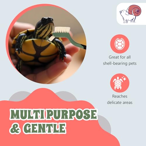 Turtle Cleaning Brush - Gently Remove Dirt from Turtles and Tortoises - Blue by Snout and Shell - color: Blue
