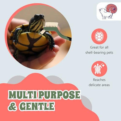 Turtle Cleaning Brush - Gently Remove Dirt from Turtles and Tortoises - Blue by Snout and Shell - color: Blue