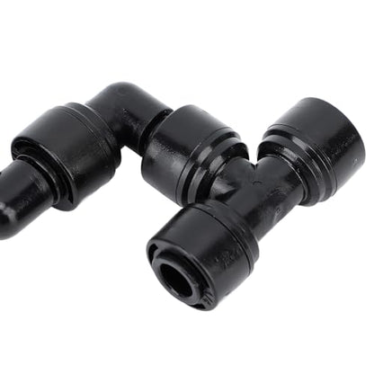 Reptile Mister Nozzles, 360 Degree Adjustable Reptile Cooling System Nozzles, Fine Mist Spray for Rainforest Tank Greenhouse Courtyard, Durable Plastic and Copper Construction with