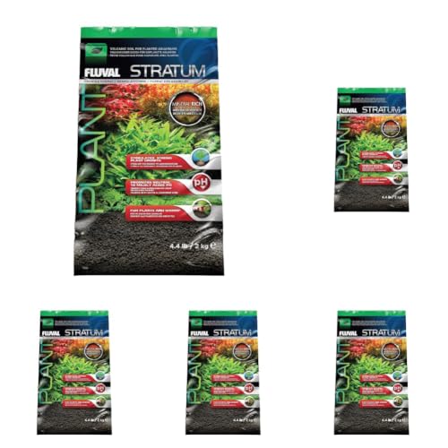 Fluval 12693 Plant and Shrimp Stratum for Freshwater Fish Tanks,4.4 Pound (Pack of 5) - color: Stratum, size: 4.4 Pound (Pack of 5)