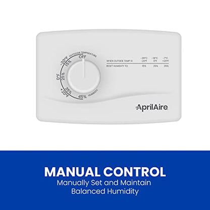 AprilAire 400M Whole-House Humidifier, Manual Water Saver Furnace Humidifier, Large Capacity Whole-House Humidifier for Homes up to 5,000 Sq. Ft., White - style: Humidifier