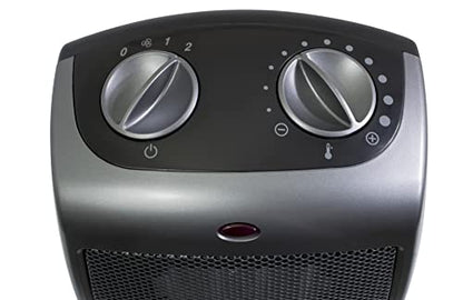 Lasko Portable Indoor Electric Ceramic Space Heater with Tip-Over Safety Switch,Overheat Protection and Thermostat,2 Speeds,Safe for Home,9.2 Inches,Dark Gray,1500W,754201,(Pack of 8) - size: 9.2 Inches - With Tip-Over Switch (Pack of 8)