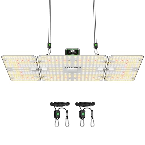 VIVOSUN LumaLight 200W LED Grow Light, Full Spectrum Plant Light | Smart Dimmable & High PPFD for Indoor Plants Seedling Vegetables Bloom, Fits 2×4/3×3 Grow Tents - size: 2x4