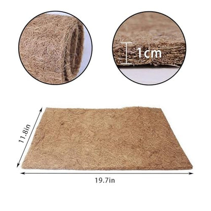 PINVNBY 2 Pcs Reptile Carpet Coconut Fiber Mat,Lizard Terrarium Substrate Liner Gecko Tank Flooring Bearded Dragon Tank Accessories Bedding for Snakes Chameleons Tortoises