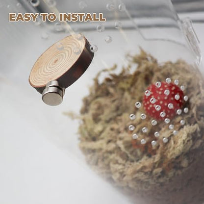 Jumping Spider Accessories, 4 Pack Wooden Ledges with Magnets, Natural Pine Spiders Ledges, Jumping Spider Enclosure Accessories, Magnetic Reptile Ledge - color: Natural Wood