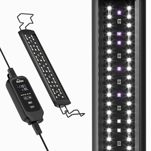 9W LED UVB Reptile Light Bar, with Dimming Controller for Geckos | 10 Inch UVB light bar features dimming controller and 7,000 hrs lifespan, perfect for Bearded Dragon, Lizards, Snakes - size: 10 INCH