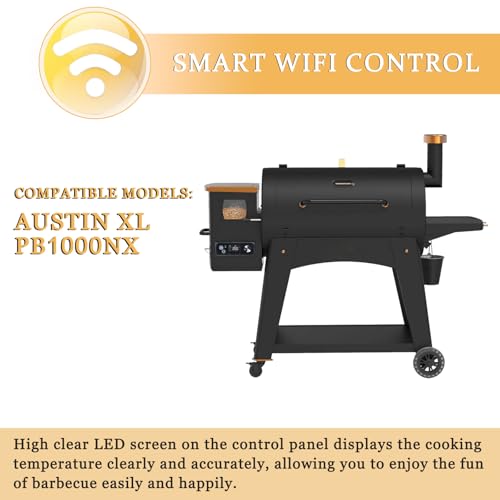 Upgrade WiFi PID Controller Replacement for Pit Boss Austin XL 1000 Wood Pellet Grill, Rectangular Thermostat Control Panel - size: WIFI Controller