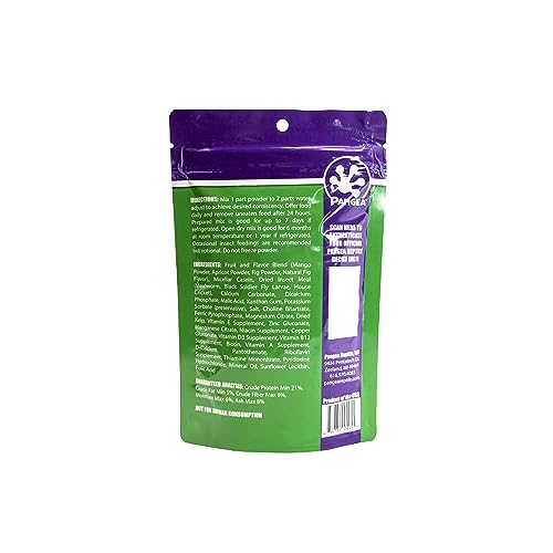 Pangea Gecko Diet with Fig & Insects, 8 oz - size: 8 Ounce (Pack of 1)