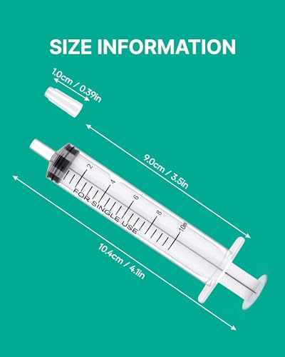 30 Pack 10ml Oral Syringes for Liquid without Needle Individually Wrapped | 10cc, with cap, clear scale, non-slip bottom for pet feeding, liquid dispensing, scientific labs, plant cultivation, crafts - style: 10ml