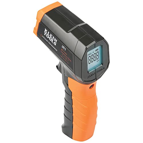 Klein Tools IR1 Infrared Thermometer, Digital Laser Gun is Non-Contact Thermometer with a Temperature Range -4 to 752-Degree Fahrenheit & ET05 Digital Pocket Thermometer