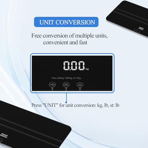Digital Pet Scale for Small-Medium Dogs/Large Cat, Measuring Range: 0.45lbs-220lbs, Not Suitable for Large Dogs - color: Black