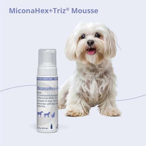 MiconaHex+Triz Mousse, 7.1 oz | Antibiofilm, Moisturizing; Packaging May Vary