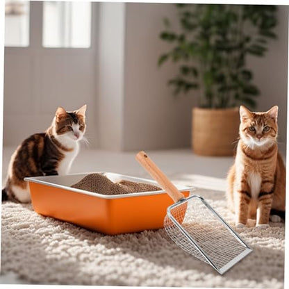 Cat Litter Scoop Handle Pet Waste Shovel Non-Stick Litter Cleaner for Cats and Reptiles Easy to Use for Home and Pet Stores
