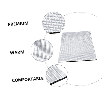 balacoo Reptile Heat Pad Small Animal Warm Pad Parrot Mat Mini Pet Pad Winter Insulation Thermal Pad Outdoor Heated Pad Small Pet Cage Liner for Rabbit Hedgehog 42x28cm Silver Terrarium Heating Pad