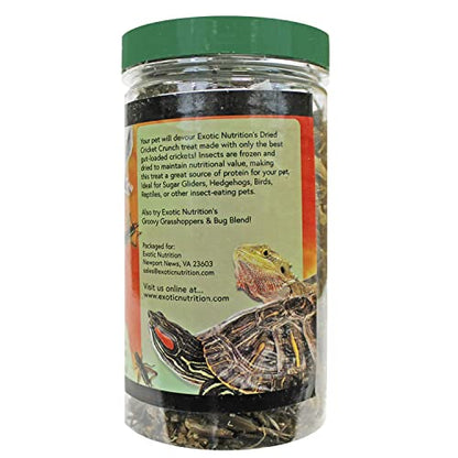 Cricket Crunch (1.6 oz) - All Natural Healthy High Protein Insect Treat - Chickens, Birds, Hedgehogs, Bluebirds, Reptiles, Sugar Gliders, Opossums, Skunks, Lizards, Fish, Turtles, Amphibians (1.6 oz)