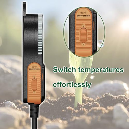 Temperature Controller can be Used for aquaculture, Plant mat Heating, Reptile Thermostat, with Load line Over-Temperature Protection and Dual Sensor auto-Safety Calibration - color: MS-60A