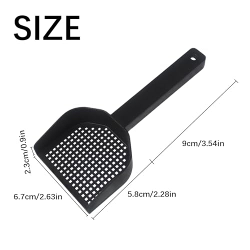 Tsangbaby Hermit Crab Litter Scooper Reptile Poop Scooper Mesh Reptile Litter Cleaner Scoopers Terrarium Sand Rabbit Pooper Lifter for Sand Bedding, Hanging Handle Poop Scoopers