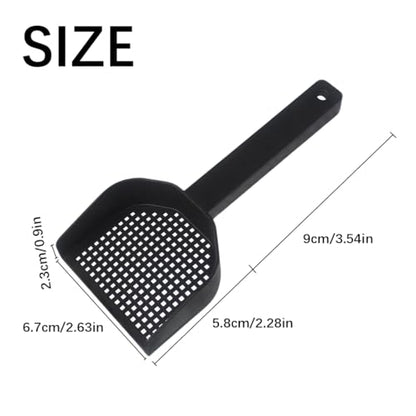 Tsangbaby Hermit Crab Litter Scooper Reptile Poop Scooper Mesh Reptile Litter Cleaner Scoopers Terrarium Sand Rabbit Pooper Lifter for Sand Bedding, Hanging Handle Poop Scoopers
