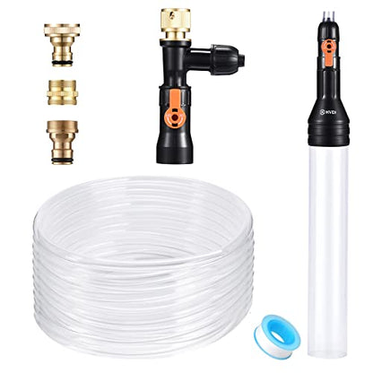 enomol Gravel Vacuum for Aquarium Water Changer Fish Tank Cleaning Tools,Siphon Universal Quick Pump Aquarium Water Changing (50ft) - size: 50ft