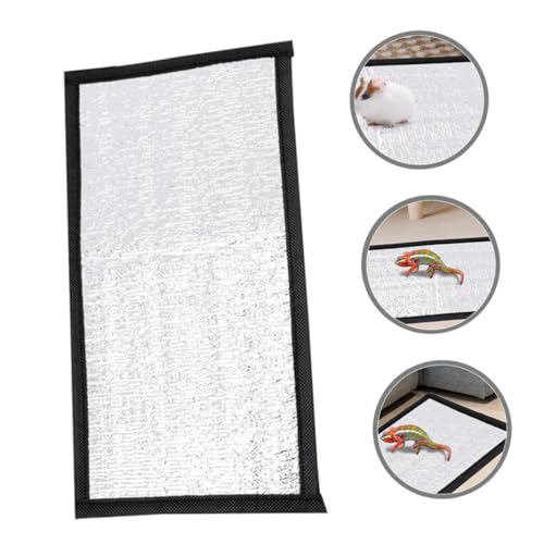Happyyami Snake Tank Small Heating Pad Insulation Pad Reflective Film for Tortoise Enclosure Hamster Heater - size: 30.00X16.00X0.10CM