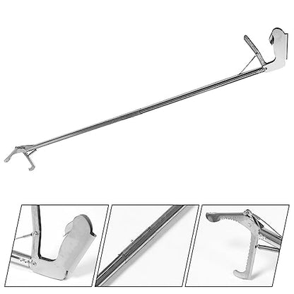 POPETPOP Snake Snake Grabber -up Handling Tool Retractable Snake Hook Snake Catcher Clip Metal Snake Tongs Reacher Trash Pickers up Grabber Elder Crab Stainless Steel Reptile
