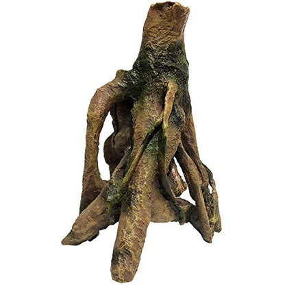 SLOCME Aquarium Resin Wood Trunk Ornament - Lifelike Driftwood Decor,Betta Fish or Other Pets Can Swim Through The Branches