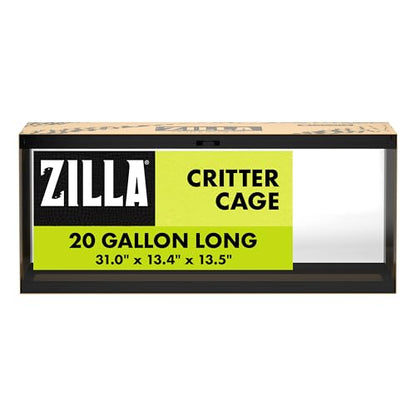 Zilla Critter 20 Gallon Reptile Terrarium with Sliding Screen Top - size: 20 Gallons