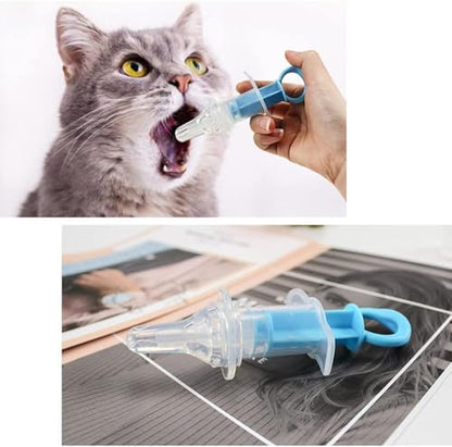 Blue Pet Medicine Feeder Liquid Oral Syringe Milk Nursing Bottles Syringe Soft Tip Plastic Pet Medical Feeding Tool for Dog Puppy Cat, Kitten Nursing Supplies