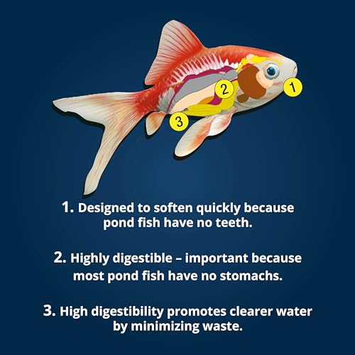 Tetra Pond Koi Vibrance Soft Sticks, Floating Pond Fish Food, 5.18 lbs | Daily Diet for Koi Fish and Ornamental Goldfish, Feed When Water is Above 50 Degrees, Highly Digestible, Clean & Clear Water - size: 5.18 Pound (Pack of 1)