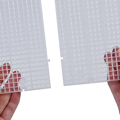 Plastic Grid Divider Tray Egg Crate Louvre Aquarium Fish Tank | 4pcs, Bottom Isolation with Bracket - size: 4pcs