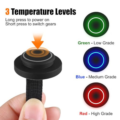 MiOYOOW Reptile Heating Pad, USB Under Tank Heating Mat DC 5V 2A Terrarium Warm Mat with 3-Level Adjustable Temperature for Reptiles Small Animals