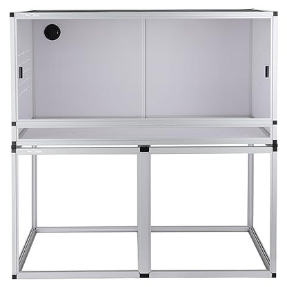 Reptile Enclosure Stand Bundle: Elevate Your Habitat - Includes Stand and Extra Enclosure for a Complete Elevated Setup 40 inches Width - color: White, size: S-40''-Stand with enclosure