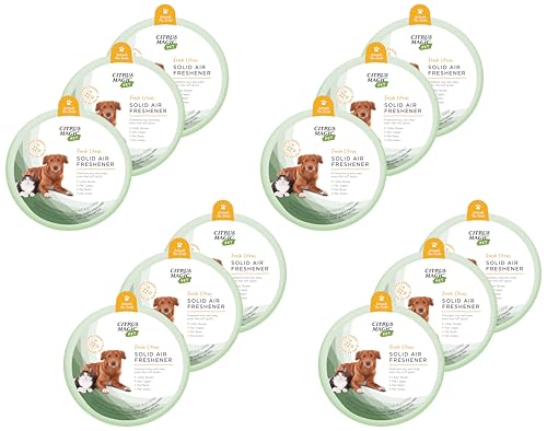 Citrus Magic Pet Odor Absorbing Solid Air Freshener for Home, Air Purifier, Fresh Citrus, Must have Pet Supplies, 8 Oz (Pack of 12) - color: Fresh Citrus, size: 8 Ounce (Pack of 12), style: 8 Ounce (Pack of 3)