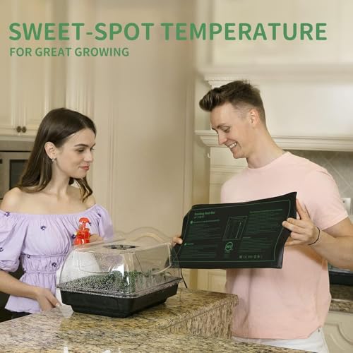 Seedling Heat mat | 4 Pack | Durable Waterproof | Heat Mats for Seed Starting,Seed Germination Heating Mat 10 x 20.75 Inch - size: 4 Pack Seedling Heat mat
