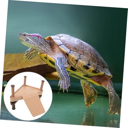 Turtle Basking Platform Ladder for Aquarium Floating Tank Decor and Resting Area for Water Turtles Frogs Lizards and Tortoises Easy Climbing Ramp for Optimal Growth
