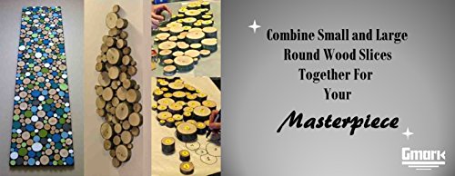 Gmark Natural Wood Slices 1"-1.5" Unfinished Round Discs 50 ct, Tree Bark Wooden Circles for DIY Crafts GM1083 (Pack of 2) - size: 1-1.5 Inch (Pack of 2)