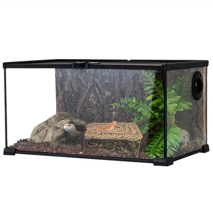 Bearded Dragon Hammock Reptile Tank Accessories Decor Large Basking Platform Metal Legs Bed Habitat for Lizard Leopard Gecko Snake Hermit Crab and Frog (Triangle) - style: Triangle