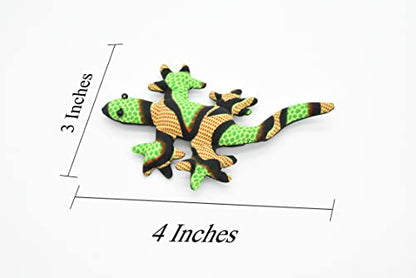 Gecko, Green, Reptiles, Green, Hand Made, Thailand Sand Creatures, Toy, Paper Weight, Bean Bag, Cornhole 3" TH7 BB67