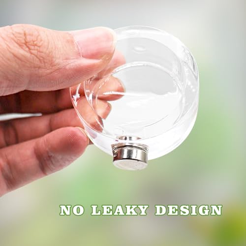 2 Pack Jumping Spider Enclosure Accessories, Leak-Proof Jumping Spider Feeding Dish with Magnet, Acrylic Water Bowl for Jumping Spider, Tarantula, Mantis, Other Small Reptiles or Insects
